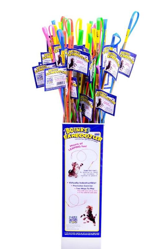 Kitty Boinks Bamboozler Wand Cat Teaser Toy, 36-in