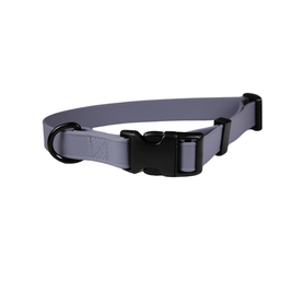 Ozark Dog Biothane Adjustable Dog Collar, Gray