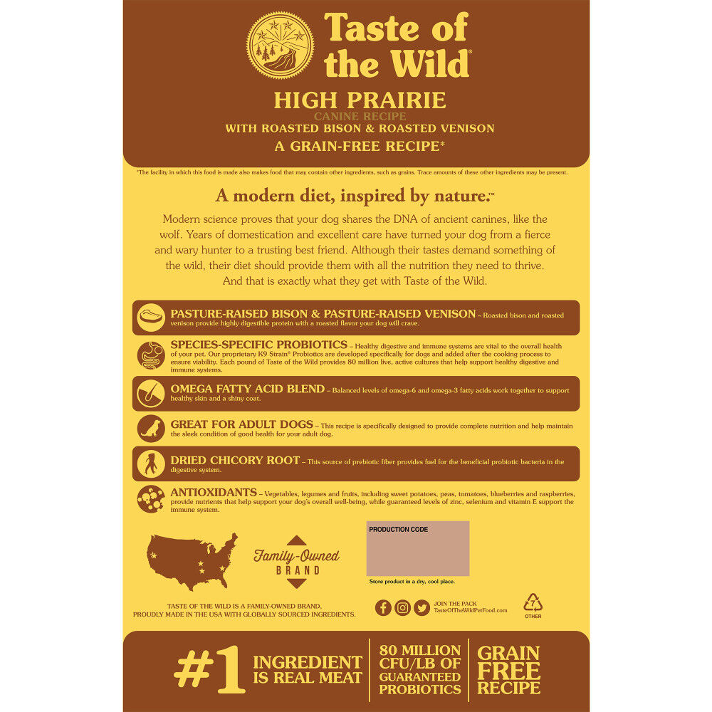 Taste of the wild dog food 28 lbs new arrivals