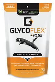 VetriScience Glycoflex Plus Joint Support Soft Chews Cat Supplement, 30-count