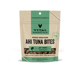 Vital Essentials Raw Freeze-Dried Cat Treats, Ahi Tuna Bites, 1.1-oz
