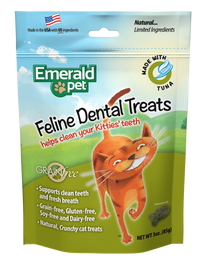 Emerald Pet Dental Cat Treats, Tuna, 3-oz