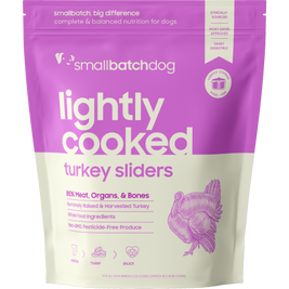 Small Batch Lightly Cooked Frozen Dog Food, Turkey