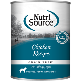 NutriSource Grain Free Canned Dog Food, Chicken