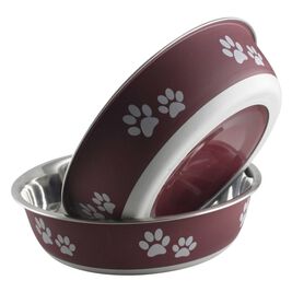Indipets Buster Pet Bowl, Merlot