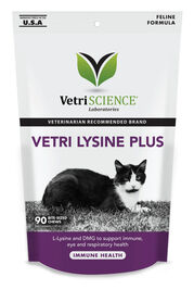 VetriScience Vetri Lysine Plus Immune Health Soft Chews Cat Supplement, 90-count