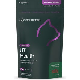 VetriScience UT Health Soft Chews Cat Supplement, Chicken, 60-count