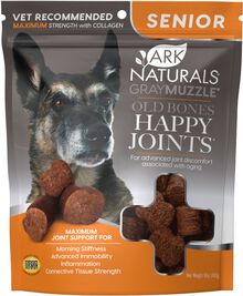 Ark Naturals Gray Muzzle Old Bones Happy Joints Maximum Strength Senior Dog Treats, 16-oz