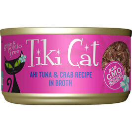 Tiki Cat Grill Canned Cat Food, Ahi Tuna & Crab