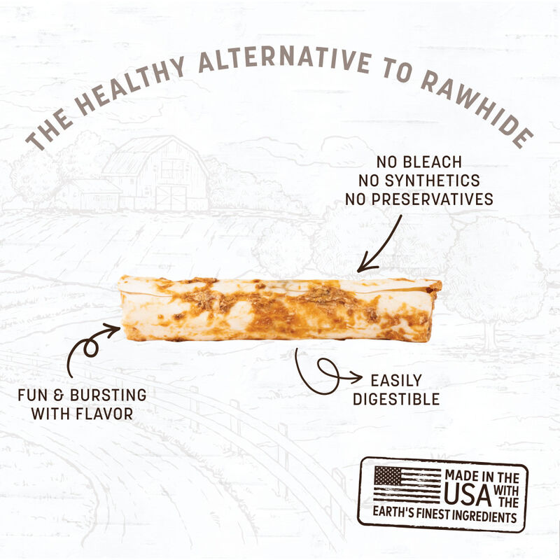 Earth Animal No-Hide Roll Dog Treat, Salmon image number null