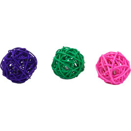 Turbo by Coastal Wicker Balls Cat Toy, Assorted