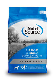 NutriSource Grain Free Dry Dog Food, Large Breed, Chicken & Pea