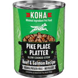 Koha Slow Cooked Stew Canned Dog Food, Pike Place Platter