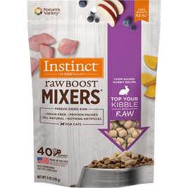 Instinct Raw Boost Mixers Freeze-Dried Cat Food Topper, Rabbit