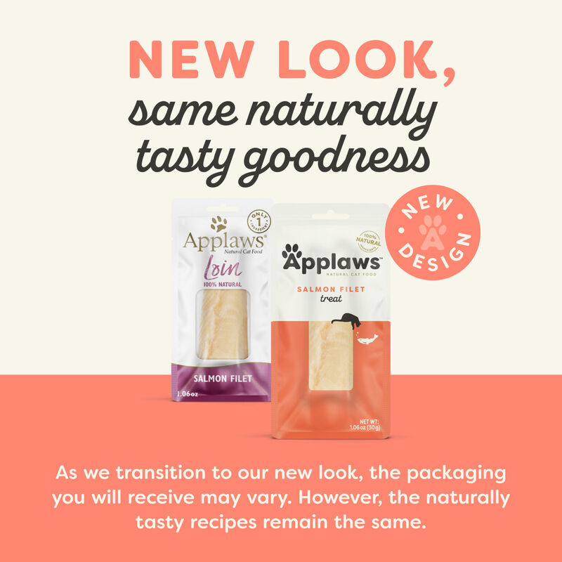Applaws Natural Loin Cat Treat, Salmon, 1.06-oz image number null