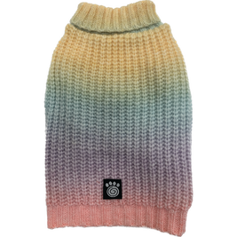 PetRageous Designs Dog Sweater, Ombre Rainbow