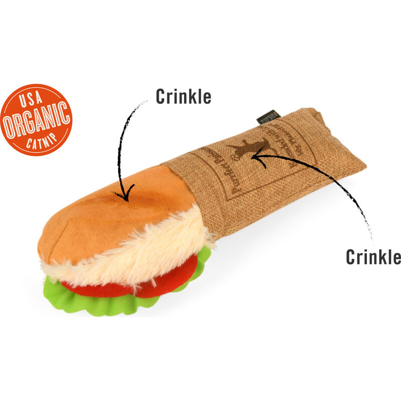 P.L.A.Y. Feline Frenzy Tuna Baguette Kicker Cat Toy image number null