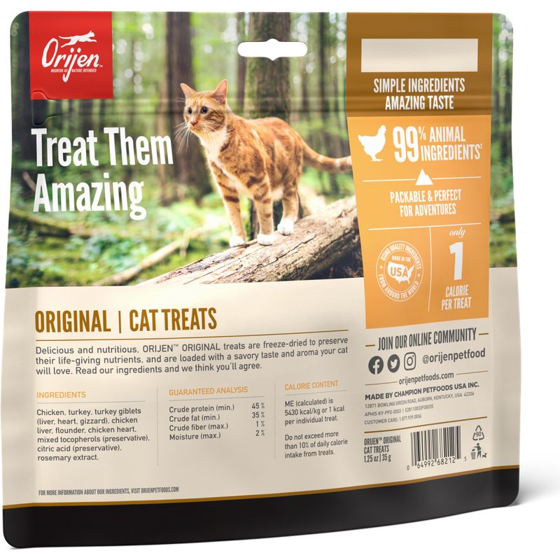 Orijen Freeze-Dried Cat Treats, Original, 1.25-oz image number null