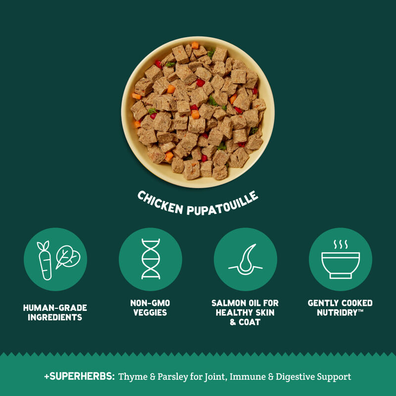 A Pup Above Whole Food Cubies Dehydrated Dog Food, Chicka Pupatouille image number null