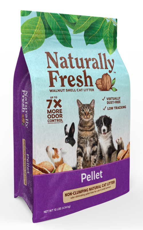 Naturally Fresh Walnut Shell Cat Litter, Pellet, 10-lb