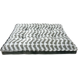 Arlee Pet Products Bella Orthopedic Zig Zag Bone Dog Bed, Charcoal, 40-in x 30-in