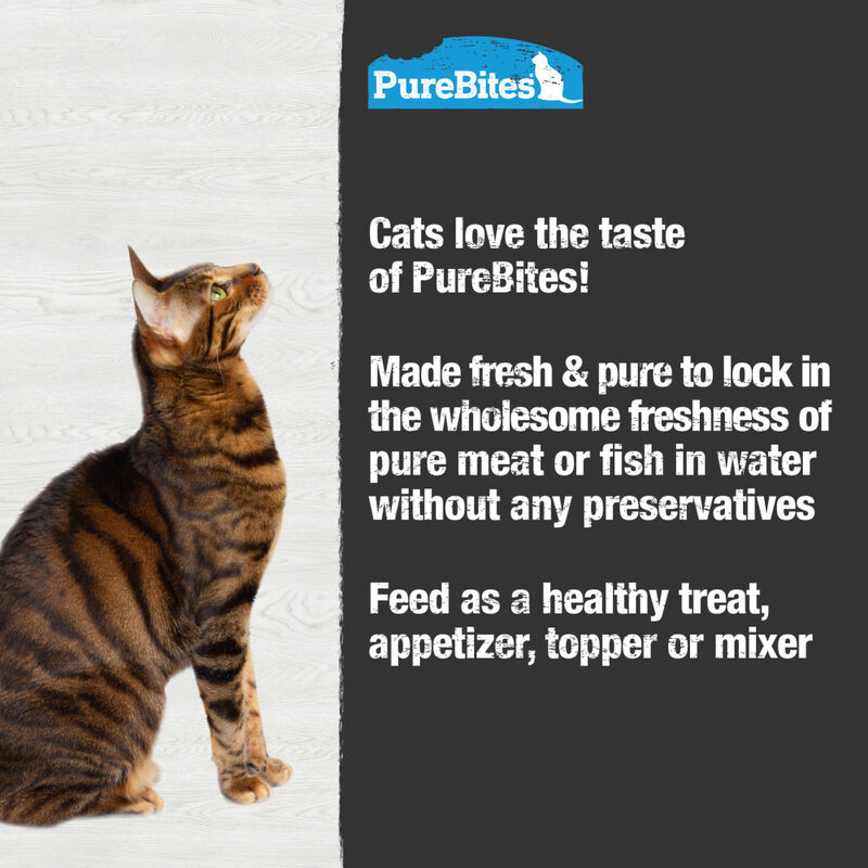 PureBites Mixers 100% Wild Tuna in Water Grain-Free Cat Food Trays, 1.76-oz