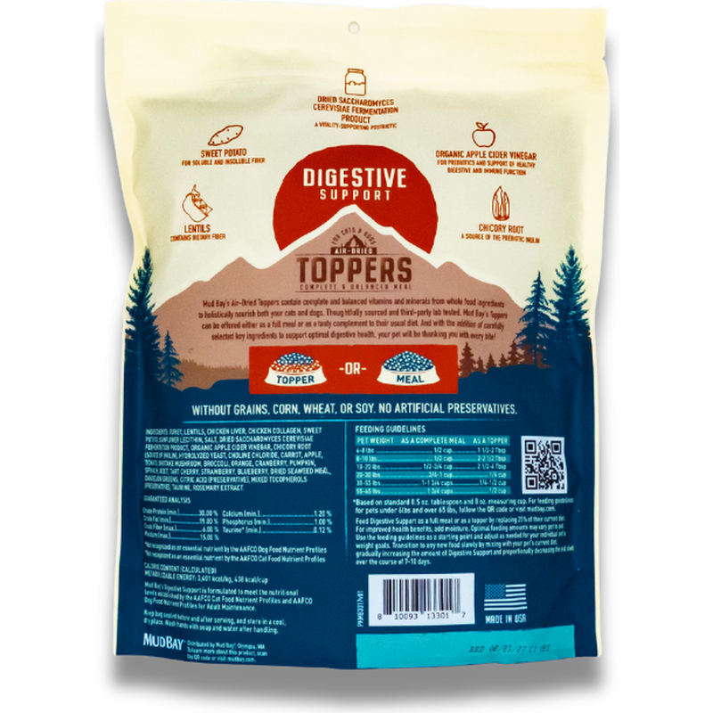 Mud Bay Air-Dried Pet Food Topper, Digestive Support image number null