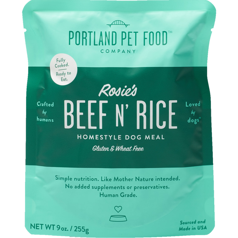 Portland Pet Food Wet Dog Food, Rosie’s Beef N Rice, 9-oz image number null