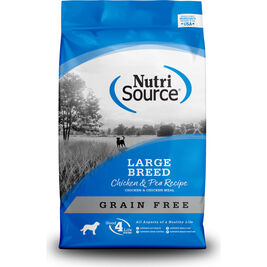NutriSource Grain Free Dry Dog Food, Large Breed, Chicken & Pea