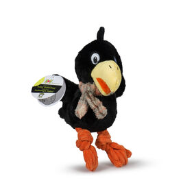 HuggleHounds Fall Knotties Dog Toy, Corny Crow