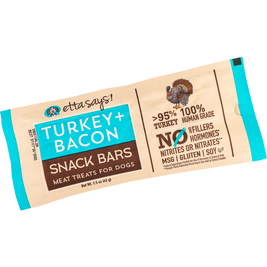 Etta Says! Snack Bar Dog Treat, Turkey & Bacon, 1.5-oz