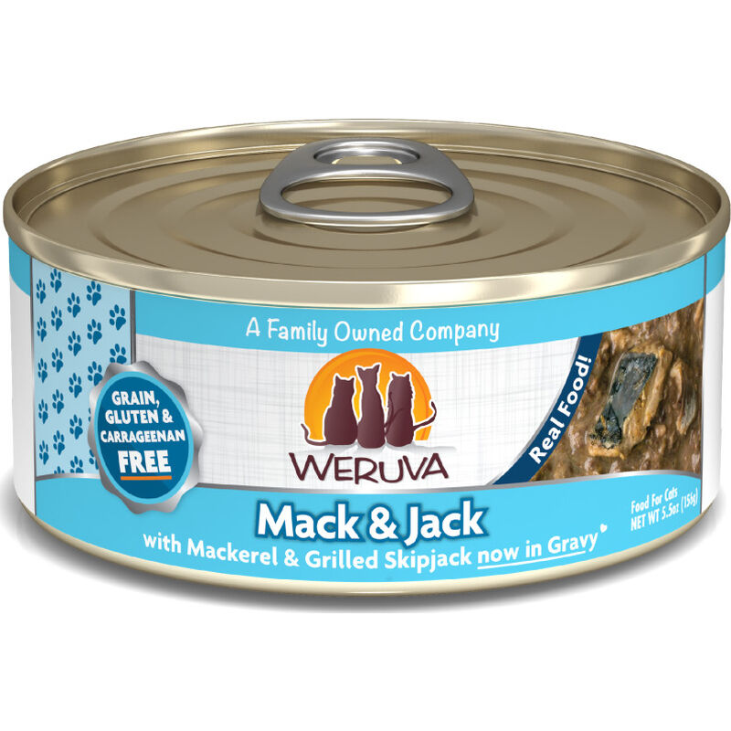 Weruva Classic Canned Cat Food, Mack and Jack, Mackerel & Grilled Skipjack, 5.5-oz image number null