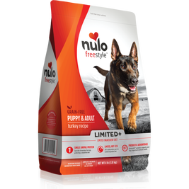 Nulo Freestyle Limited+ Grain-Free Dry Dog Food, Puppy & Adult, Turkey