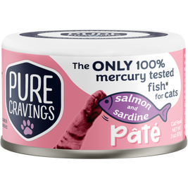 Pure Cravings Pate Canned Cat Food, Salmon & Sardine