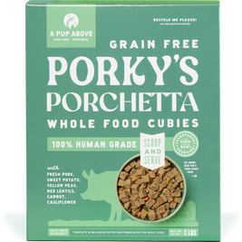 A Pup Above Whole Food Cubies Dehydrated Dog Food, Porky's Porchetta