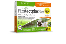 Vetality Firstect Flea & Tick Spot Treatment for Dogs 6-22 lbs, 3-pack
