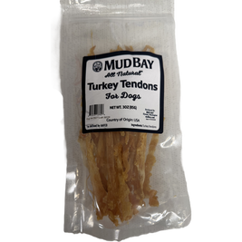 Mud Bay Turkey Tendon Dog Treats, 3-oz