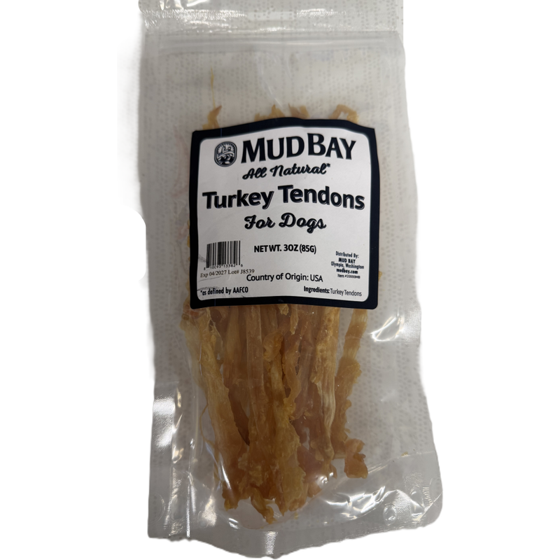 Mud Bay Turkey Tendon Dog Treats, 3-oz image number null