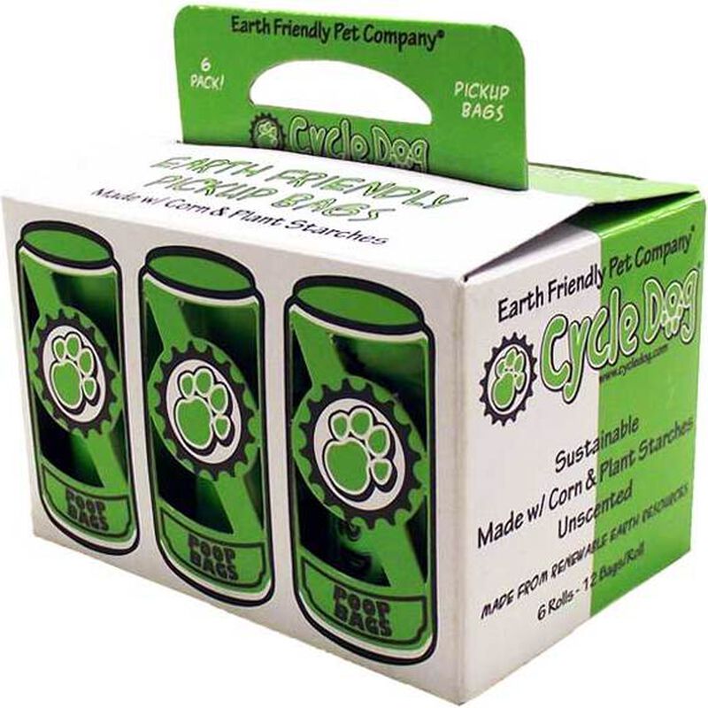 Cycle Dog Earth Friendly Dog Pickup Bags, 6 Rolls, 72-count image number null