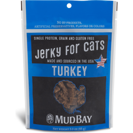 Mud Bay Jerky Cat Treats, Turkey, 3-oz