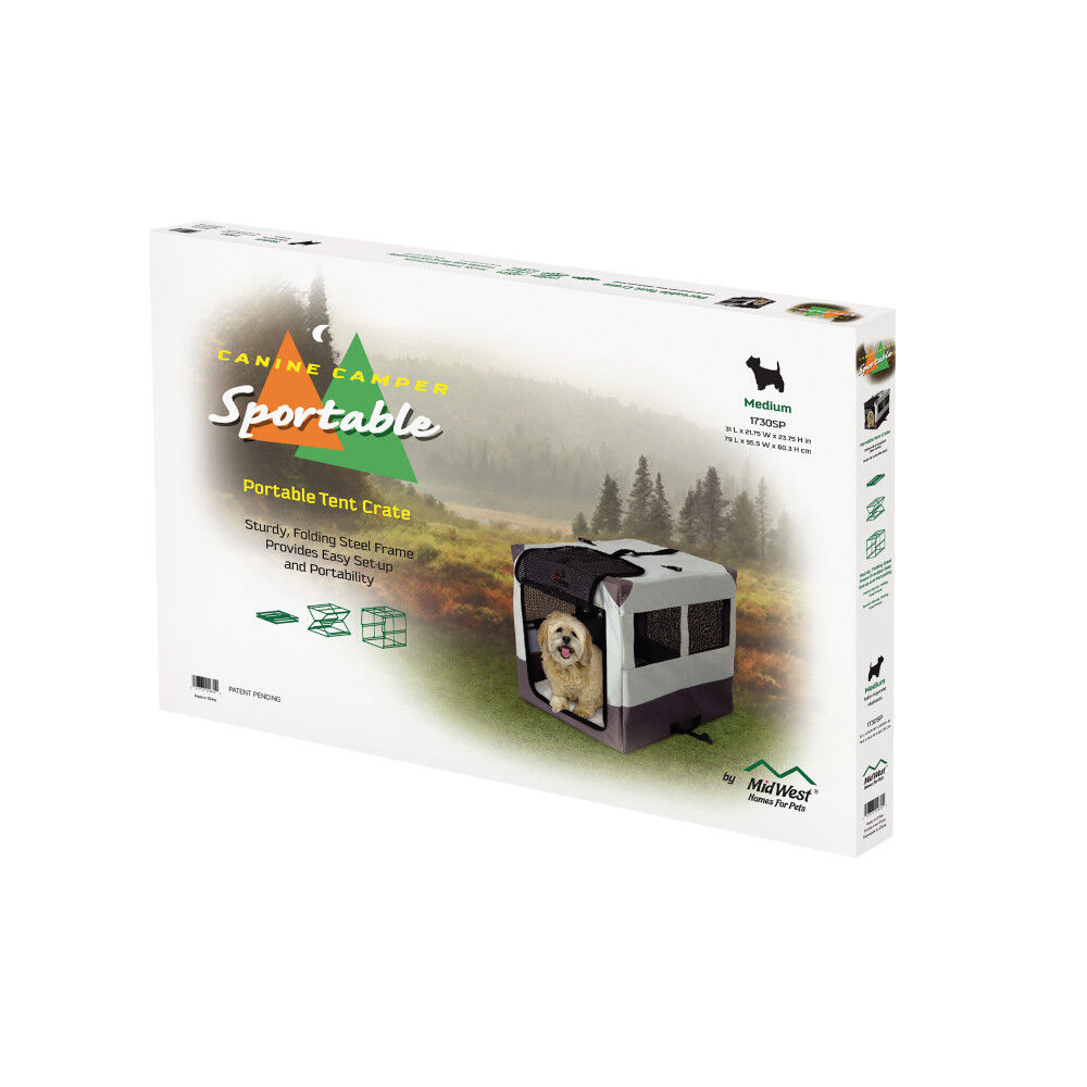 Canine camper top portable tent crate