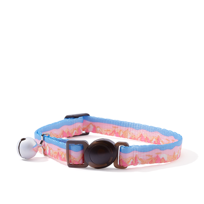 Mud Bay Cat Collar, Mountains, 3/8-in x 8-12-in