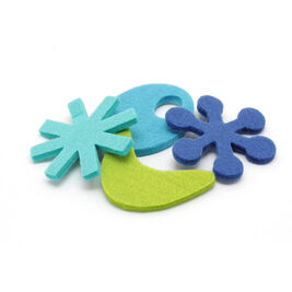Hauspanther Atomic Flyer Felt Cat Toy, Ocean