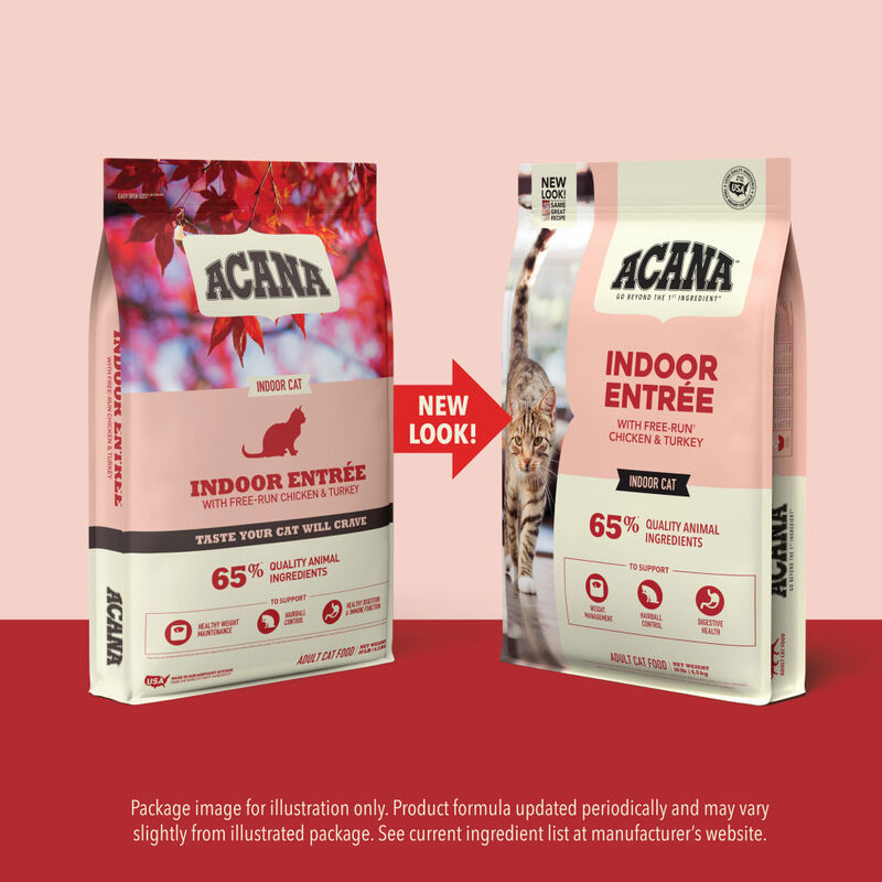 Acana Dry Cat Food, Indoor Entree, 4-lb image number null