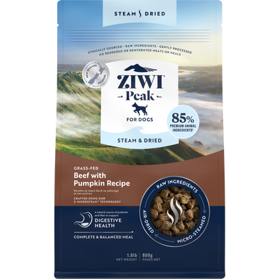 ZIWI Peak Steam & Dried Dog Food, Beef & Pumpkin