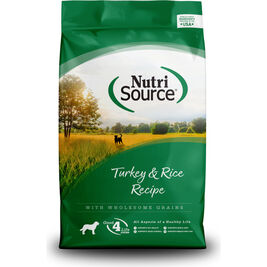 NutriSource Grain Inclusive Dry Dog Food, Turkey & Rice