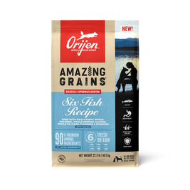 Orijen Amazing Grains Dry Dog Food, Six Fish