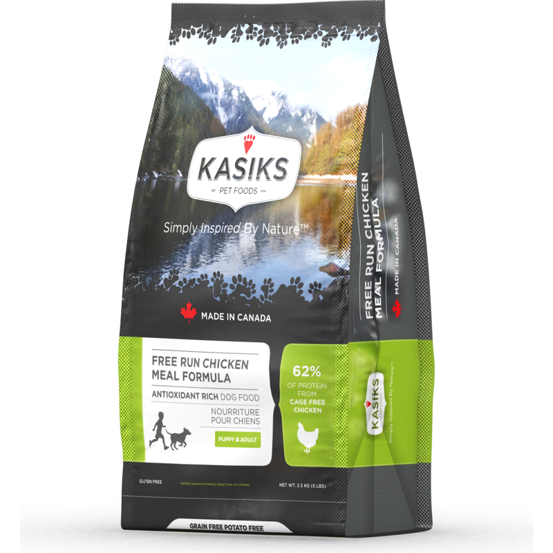 Kasiks Grain-Free Dry Dog Food, Chicken, 5-lb image number null