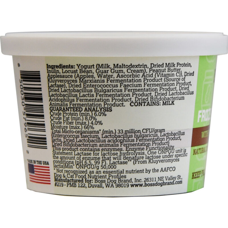 Boss Dog Frozen Yogurt Dog Treats, Peanut Butter & Applesauce, 3.5-oz, 4-pack image number null