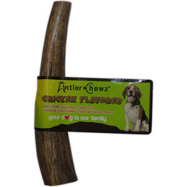Antler Chewz Elk Antler Dog Treat, Solid, Chicken Flavored, Large